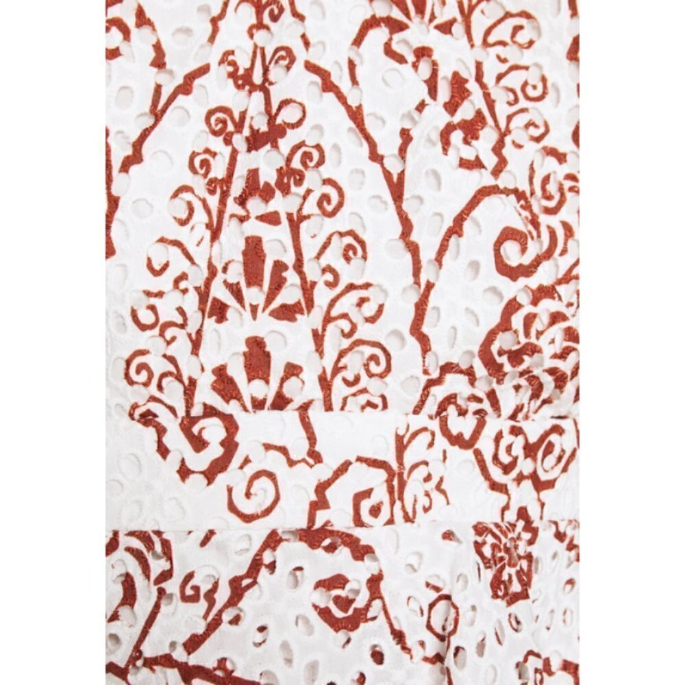 💕TED BAKER💕 Elizaaa Broderie Mini Dress With Puff Sleeves Print 8-10 US NWT - Picture 10 of 16